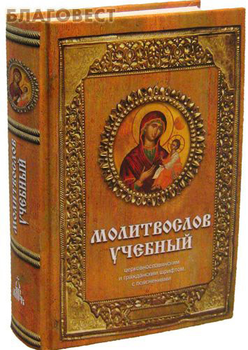 [17208] Молитвослов учебный. Церковнославянским и гражданским шрифтом, с пояснениями